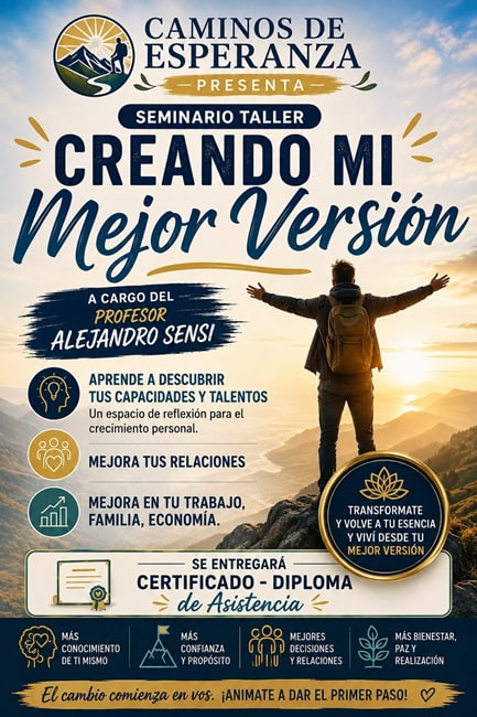 CAMINOS DE ESPERANZA presenta CREANDO MI MEJOR VERSION
