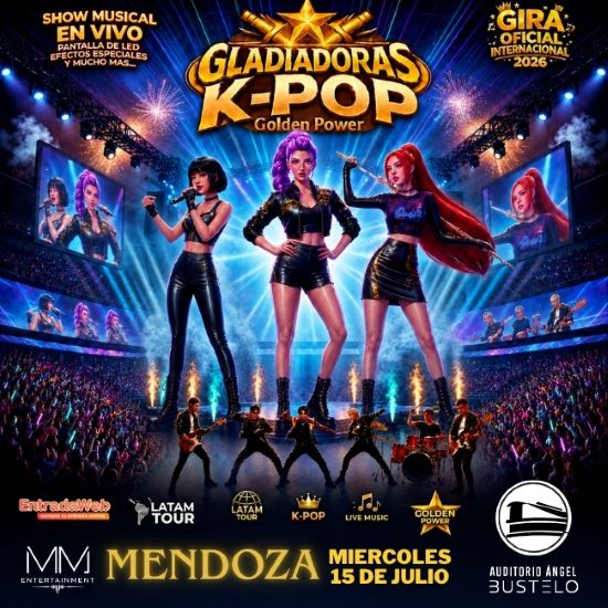 GLADIADORAS K-POP GIRA OFICIAL INTERNACIONAL 2026 Mendoza