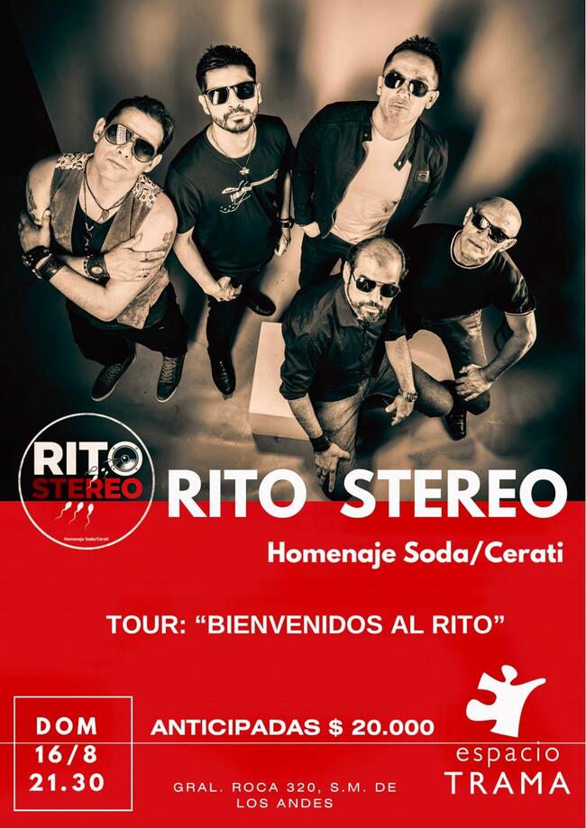 RITO STEREO TOUR BIENVENIDOS AL RITO: HOMENAJE A SODA/CERATI