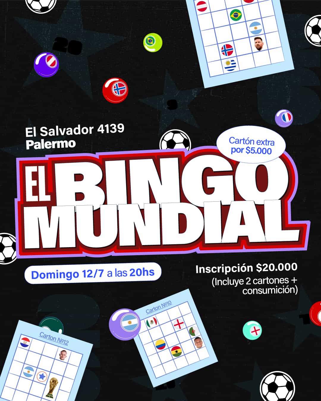 El Bingo Mundial en Jobs Palermo